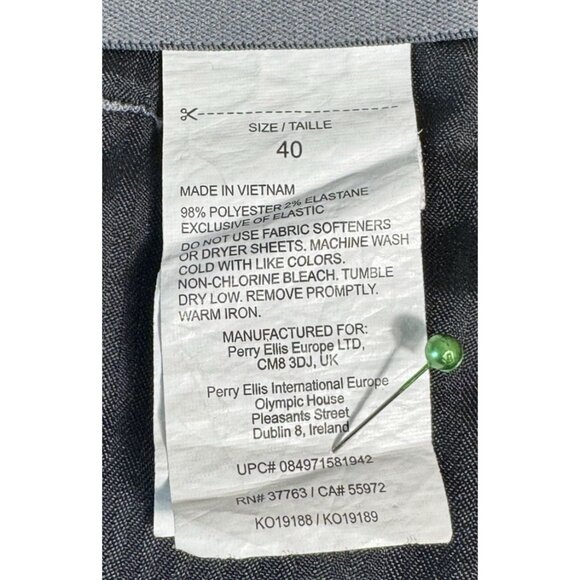 Grand Slam Performance Golf Shorts Mens 40 Gray Flat Front Stretch - Picture 8 of 9